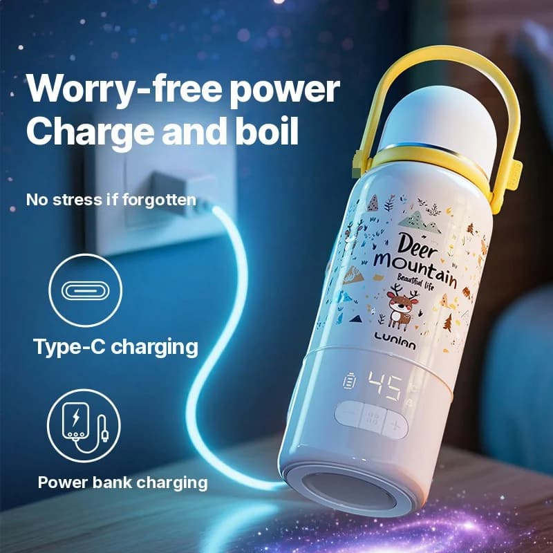 Copo Elétrico Portátil para Aquecer Água com Temperatura Constante