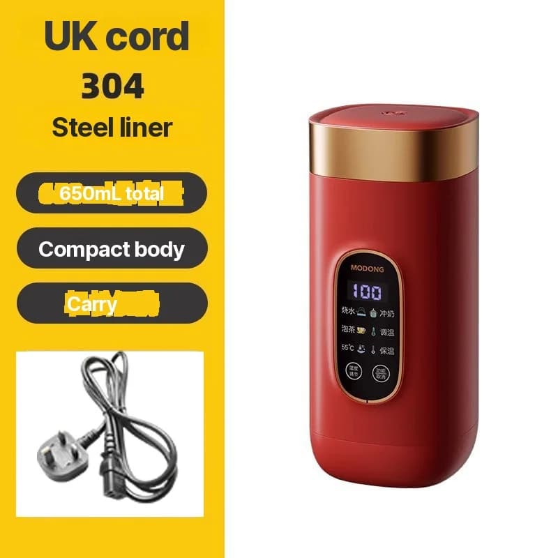 Copo Térmico Elétrico Portátil 650ml com Revestimento 304 ou 316