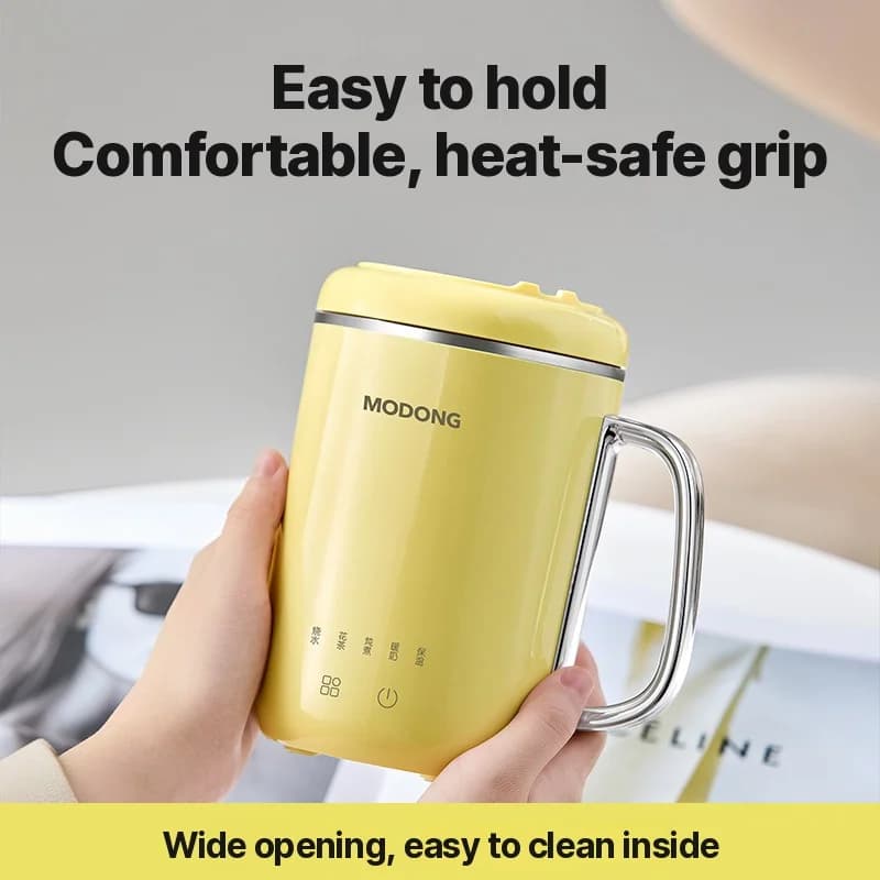 Copo Elétrico Portátil para Ensopado 450ml 220V com Filtro e Colher