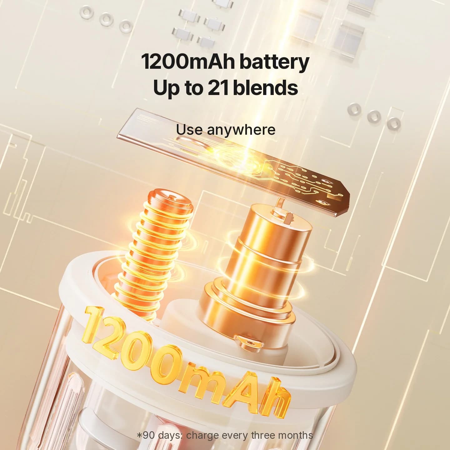 Mini Processador de Alimentos Elétrico para Alho 300ml 5V 45W