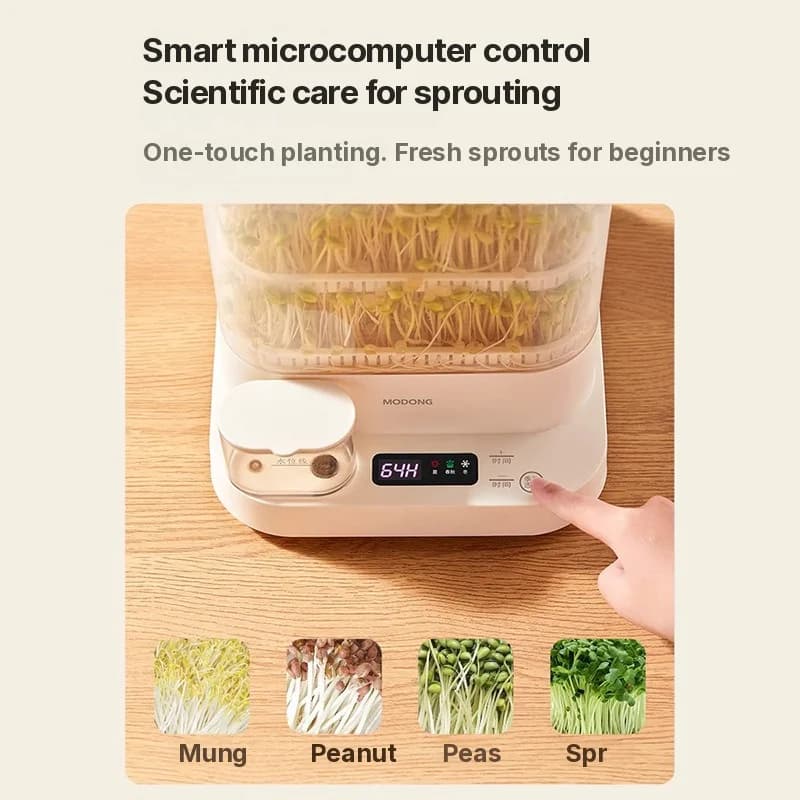 Germinador de Brotos Elétrico Doméstico 1,5L 20W 3 Camadas