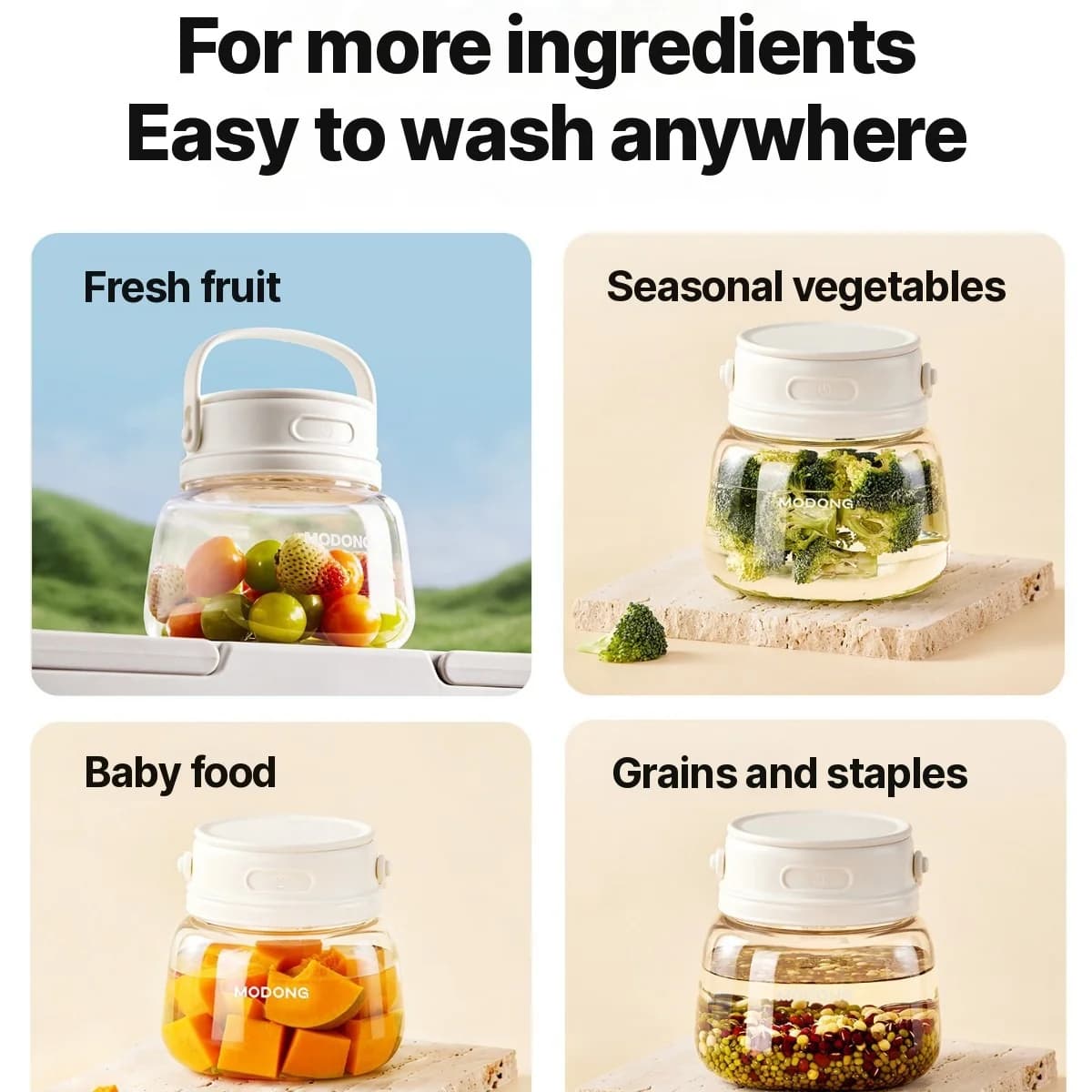 Lavadora Portátil de Alimentos para Frutas e Legumes, 4W