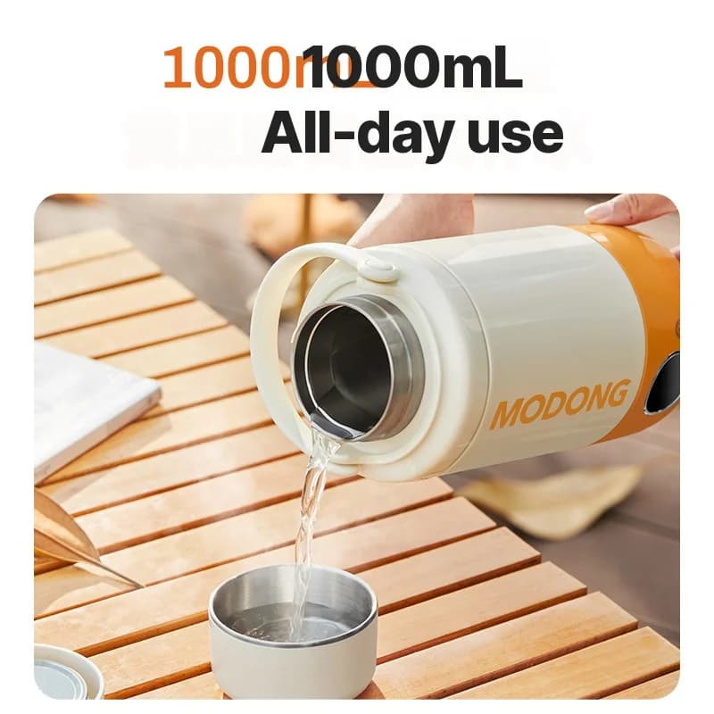 Copo Elétrico Portátil para Aquecer Água 1L 110V-240V