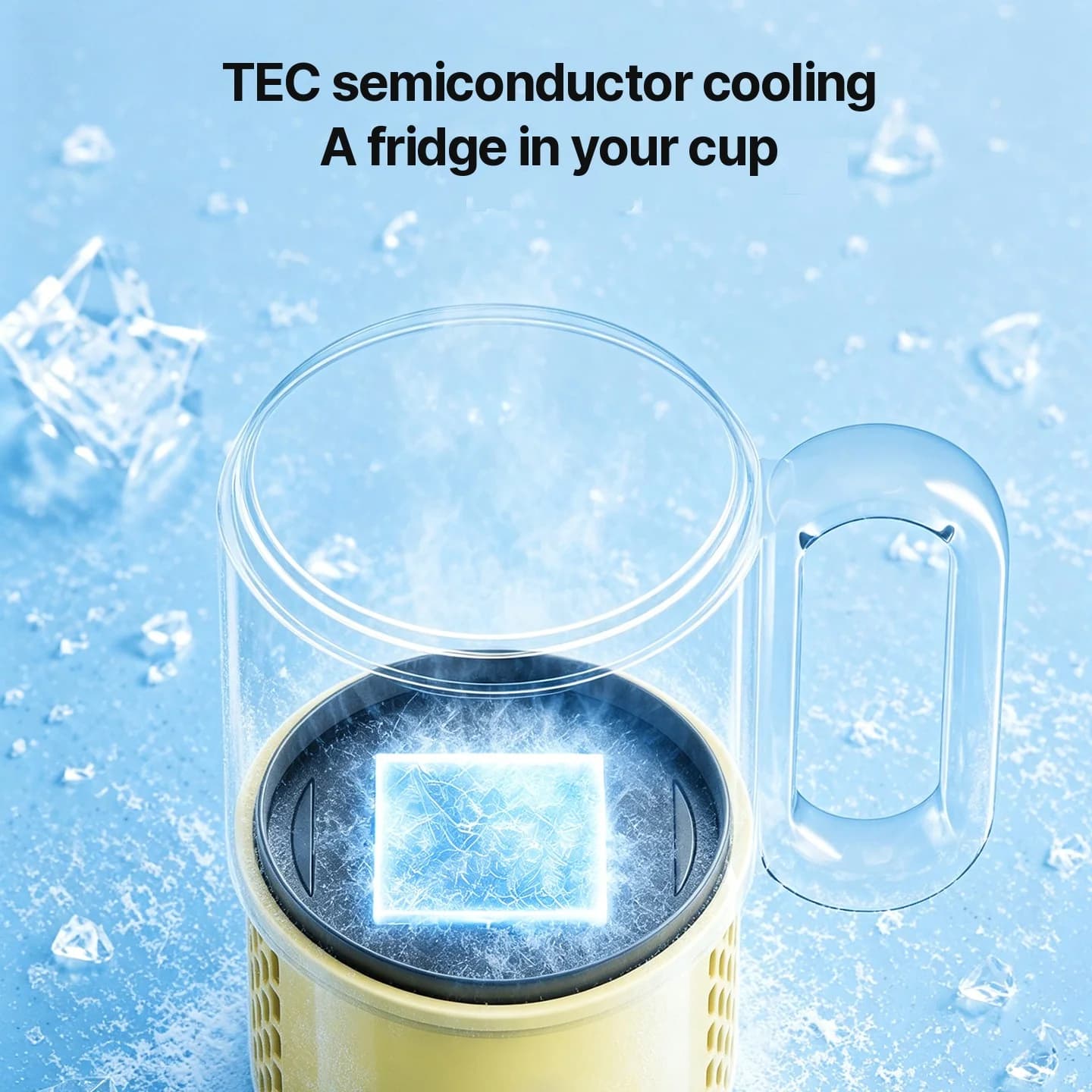 Copo Portátil de Aquecimento e Resfriamento 450mL 36W Controle por Toque