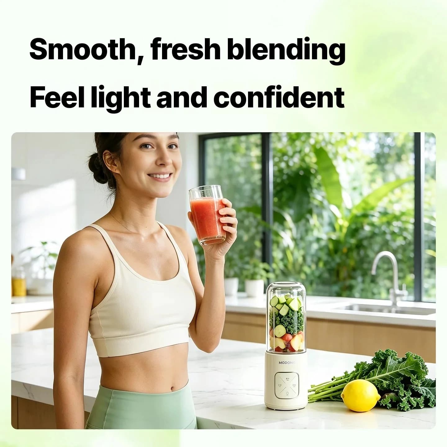 Copo Liquidificador Portátil Sem Fio para Suco e Smoothies