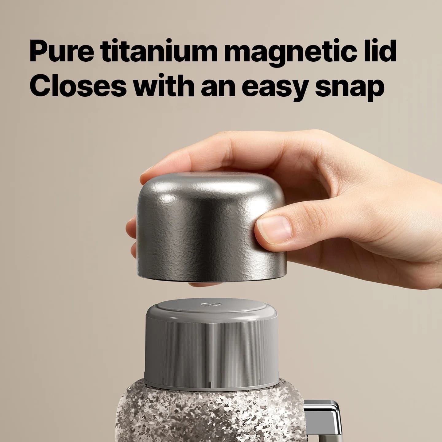 Copo Elétrico de Titânio Puro com Isolamento 1200ml