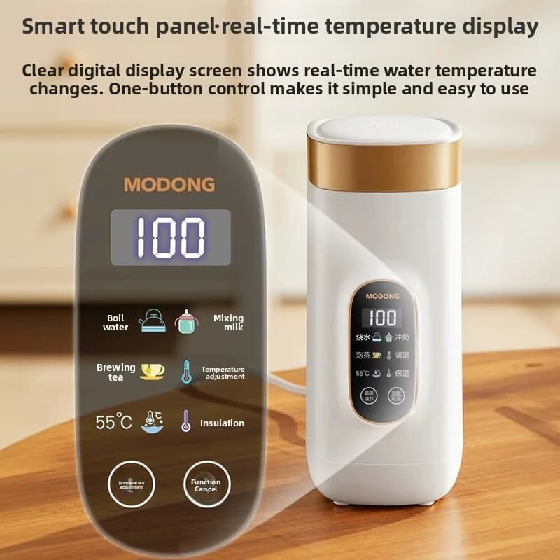 Copo Térmico Elétrico Portátil 650ml com Revestimento 304 ou 316