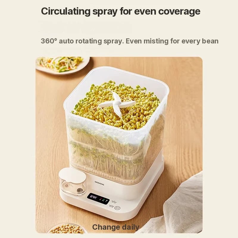 Germinador de Brotos Elétrico Doméstico 1,5L 20W 3 Camadas