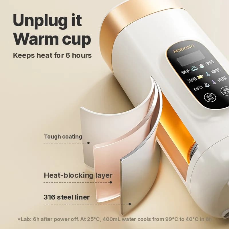 Copo Elétrico Portátil com Controle de Temperatura