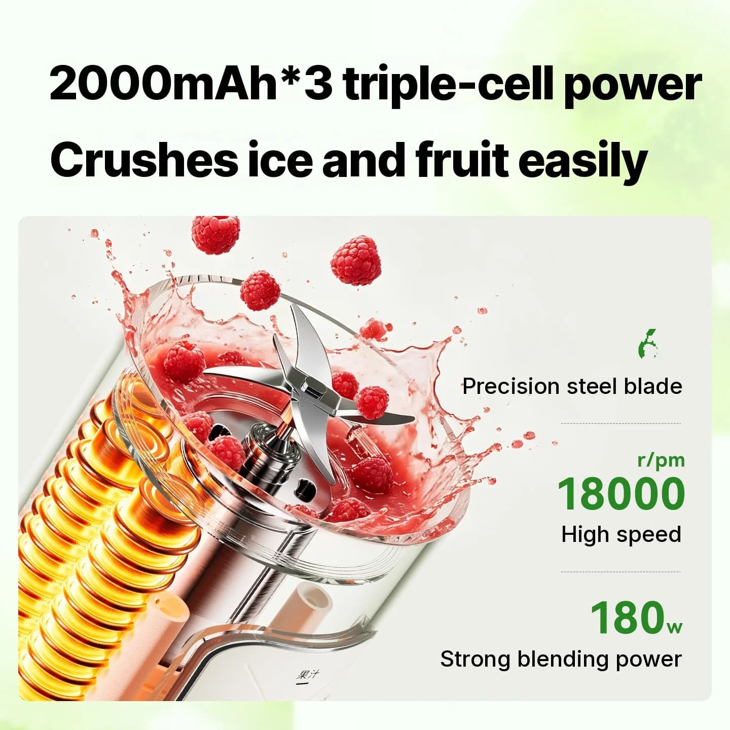 Copo Liquidificador Portátil Sem Fio para Suco e Smoothies