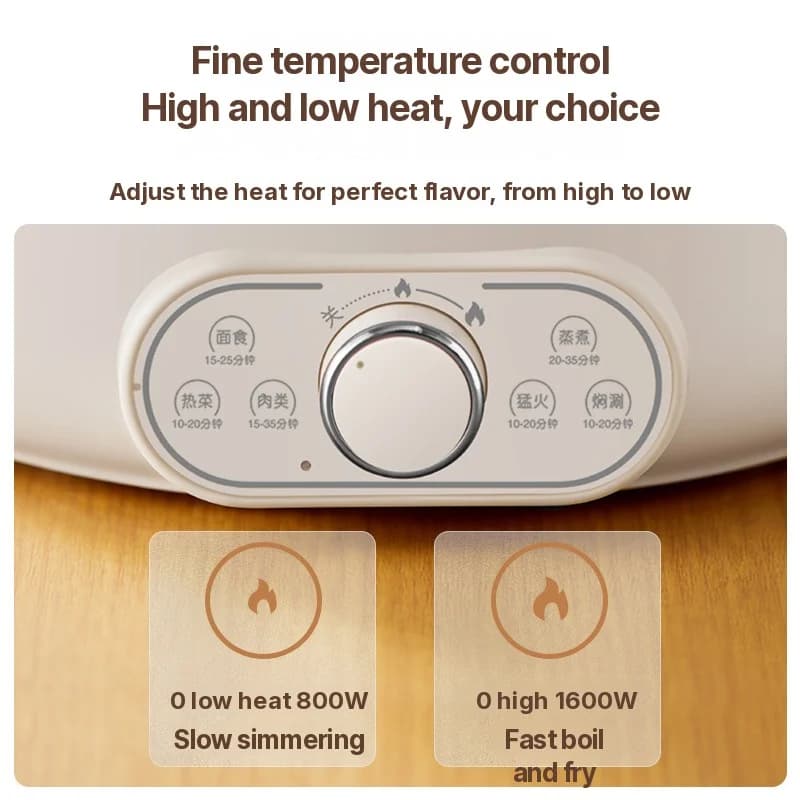 Panela Elétrica com Cozi-vapor, 8L de Alta Capacidade, 220V