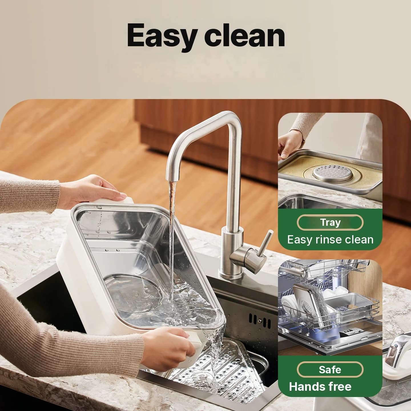 Cozedor a Vapor Elétrico em Aço Inoxidável 18L 24L Dupla ou Tripla Camada