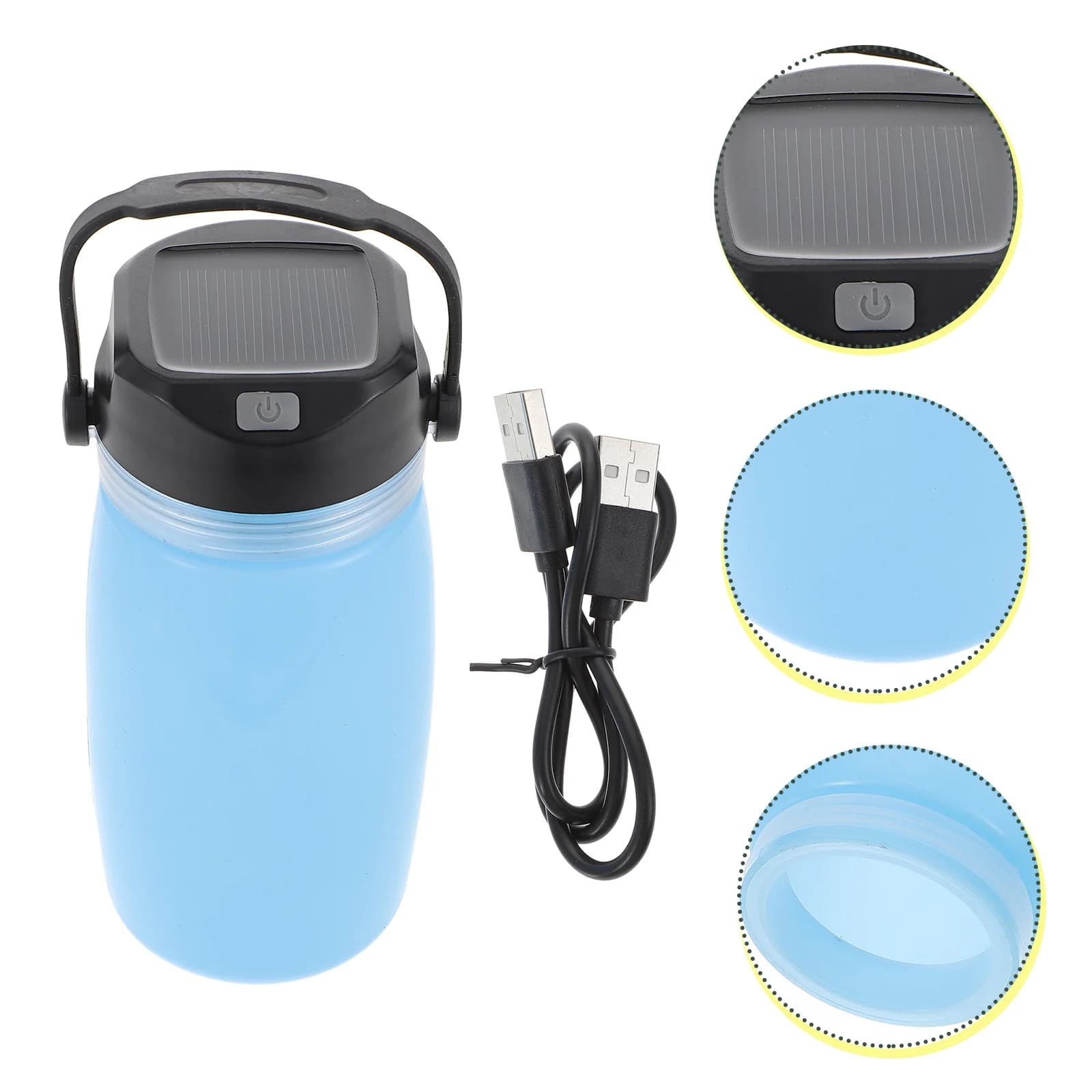 Chaleira de Camping com Carregamento Solar