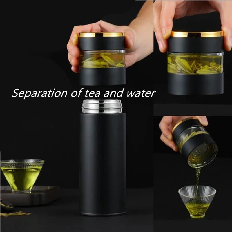 Garrafa Térmica com Infusor de Chá 450ml
