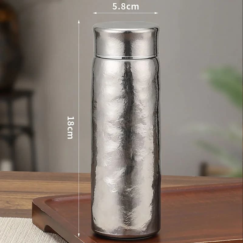 Garrafa Térmica de Titânio Puro com Filtro