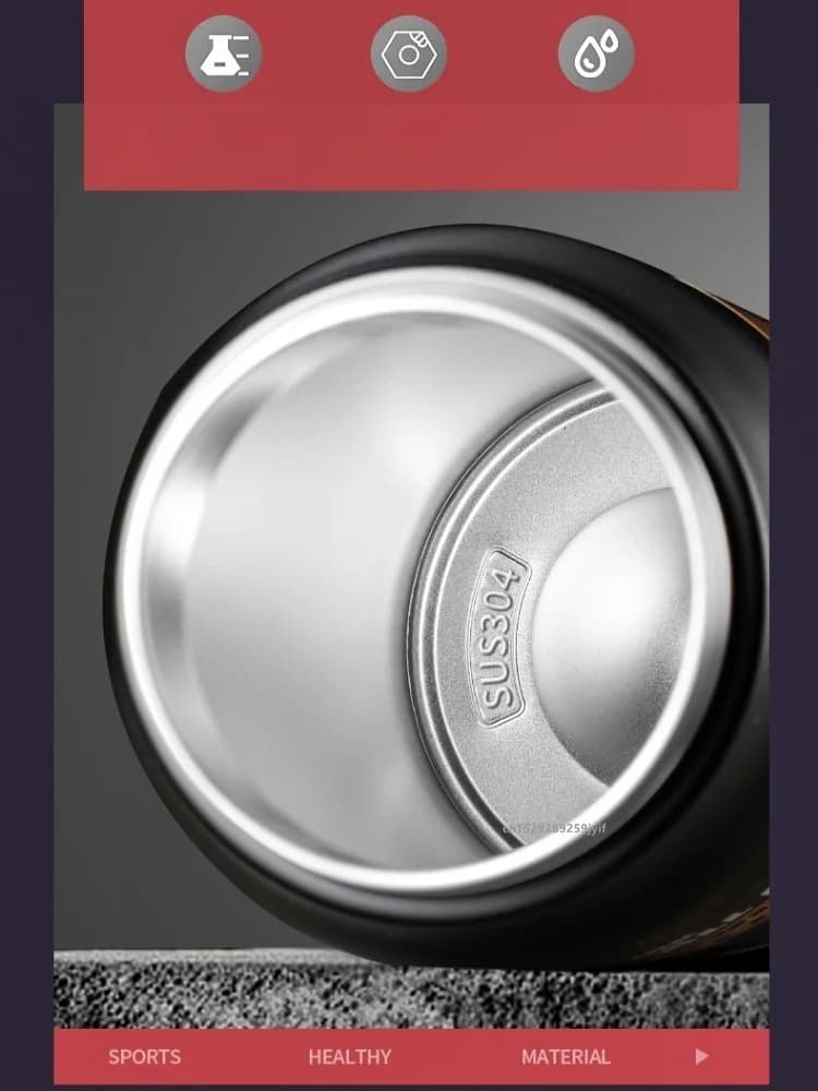 Garrafa Térmica Esportiva Grande com Canudo 0.8-1.5L