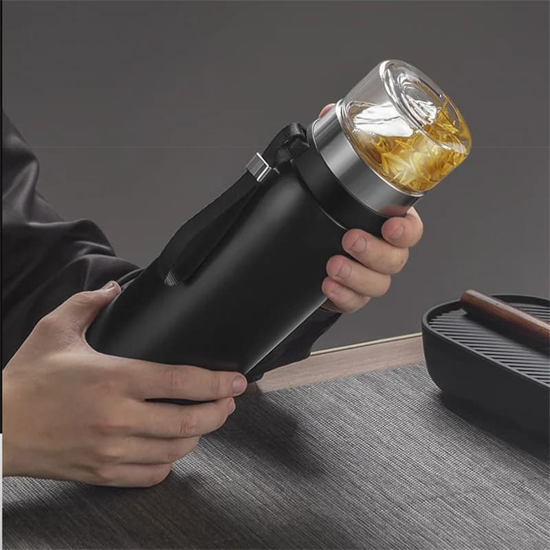 Garrafa Térmica com Infusor de Chá 750ml/1100ml