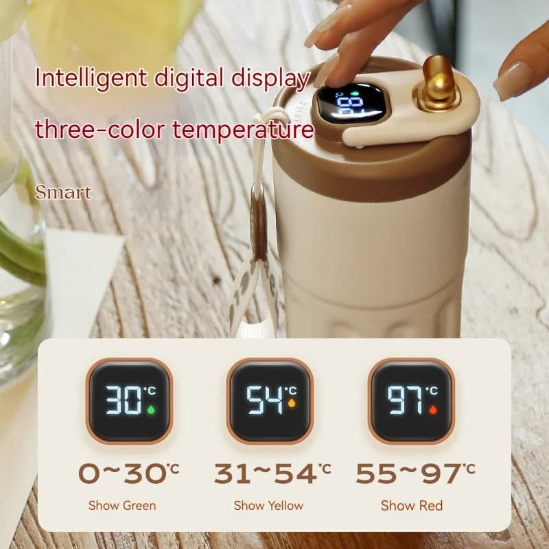 Garrafa Térmica com Display de Temperatura 450 ml