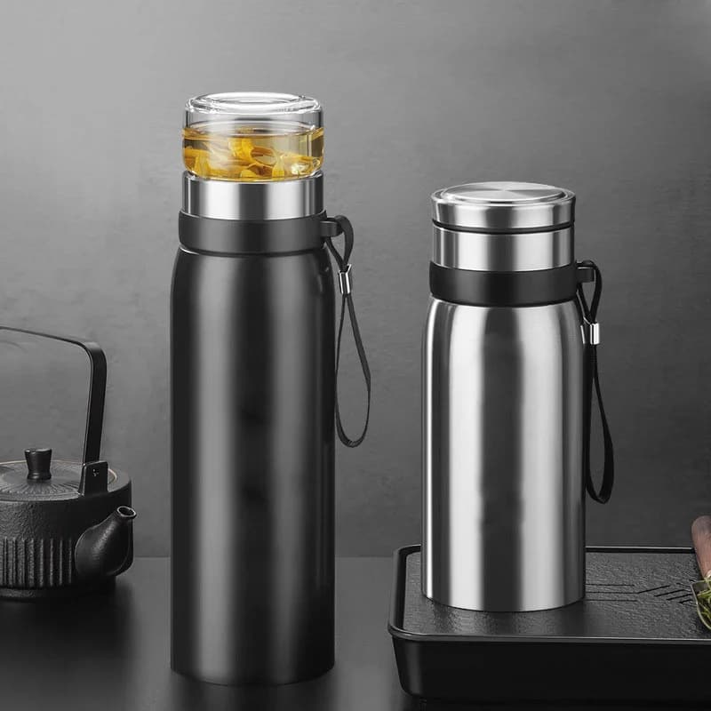 Garrafa Térmica com Infusor de Chá 750ml/1100ml